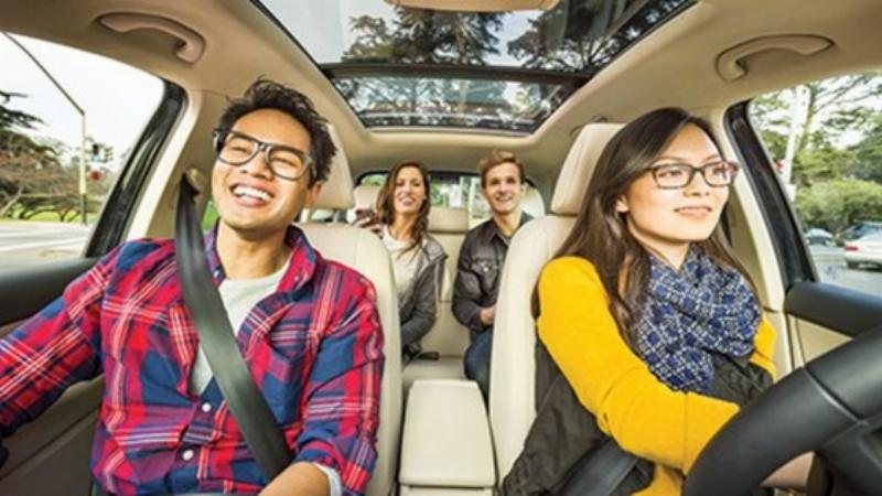 Minh họa sự kết hợp công nghệ và dịch vụ xe ghép trên tuyến Hà Nội Nam Định